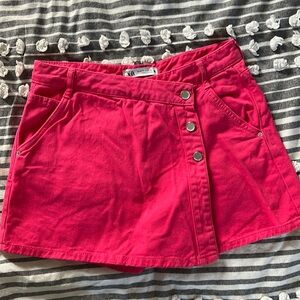 Zara Pink Denim Skort